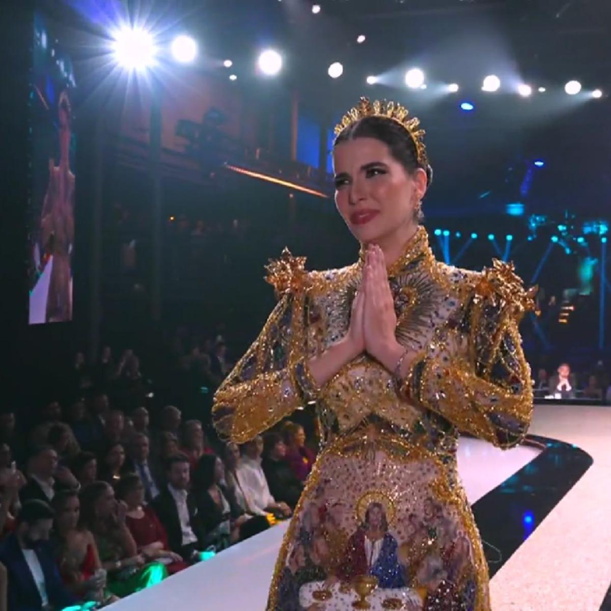 Fonte: Maria Gabriela se emociona em despedida • Reprodução | Record