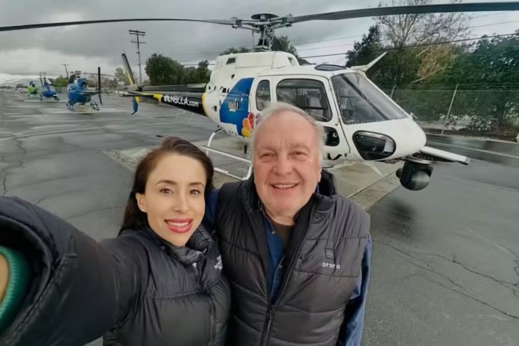 Fonte: Repórter da NBC e piloto vítimas de queda de helicóptero de TV em Los Angeles • Reprodução/NBC