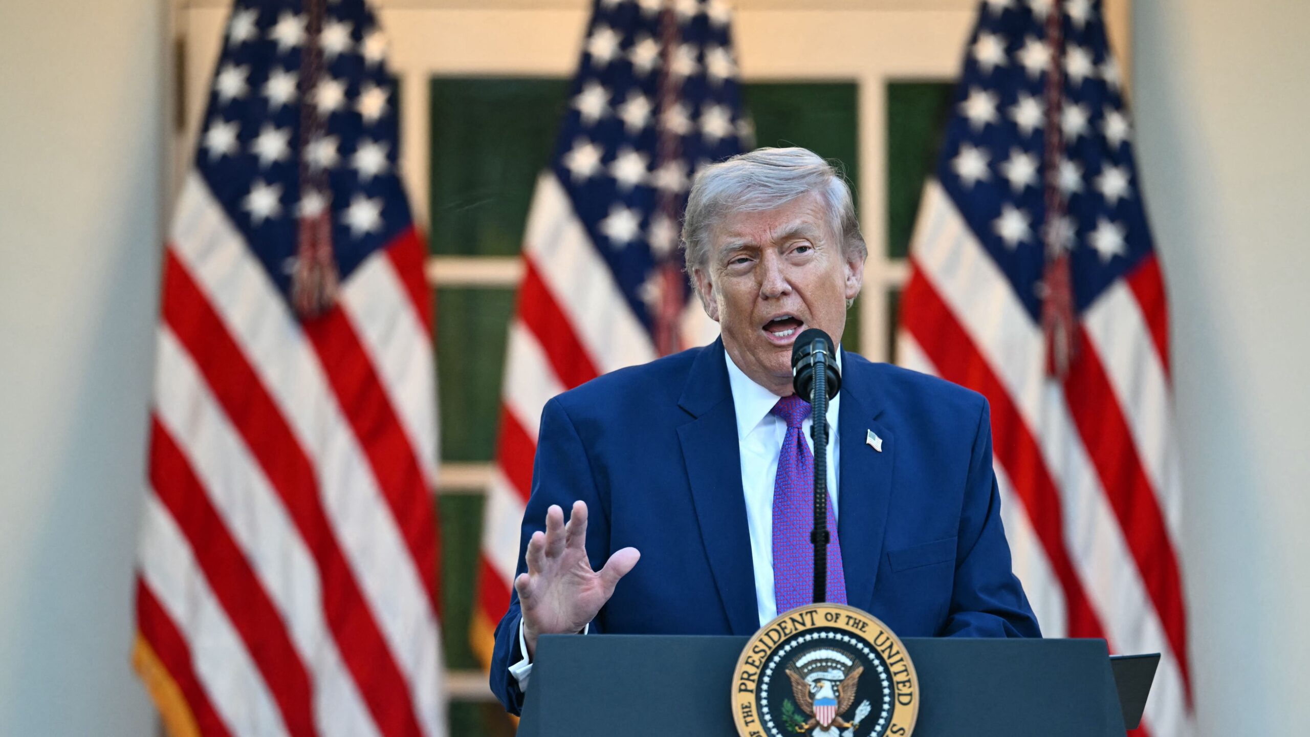 Fonte: O presidente dos EUA, Donald Trump • AFP